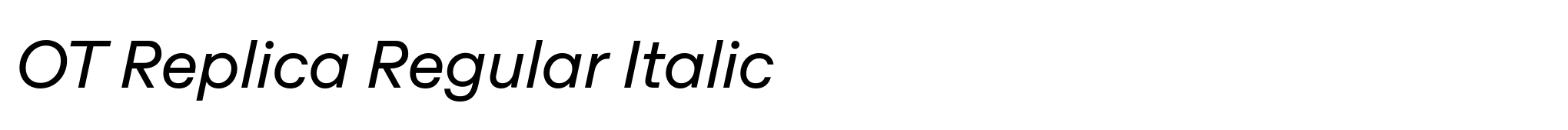 OT Replica Regular Italic image